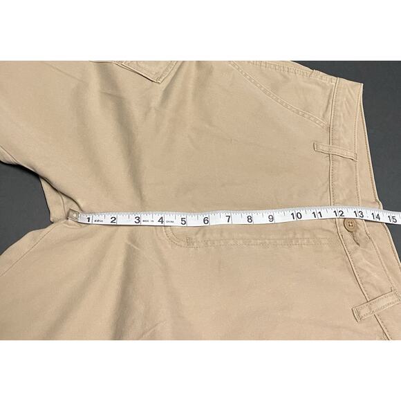 Mens Wrangler Cargo Shorts Relaxed Fit Knee Length Khaki Size 32 Reg 9.5 Inseam - Picture 9 of 11